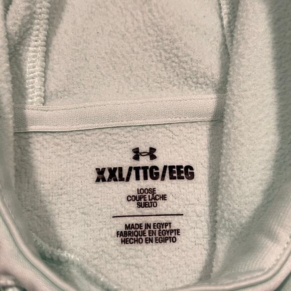 Under Armour Pale Green Blue Logo Loose Fit Pullover Hoodie Womens Size XXL - Picture 8 of 9